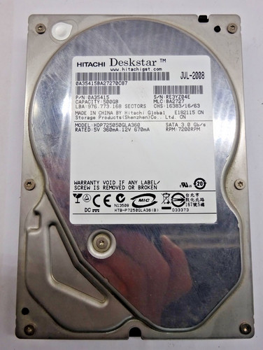Hitachi 500gb hdp725050gla360 - hitachi,