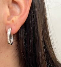 ORECCHINI ORO BIANCO 750% 18KT