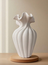 Vintage Keramikvase Weiß -