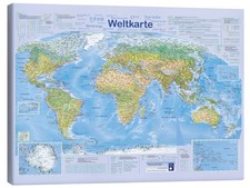 Leinwandbild weltkarte 2024 - weltkarte,