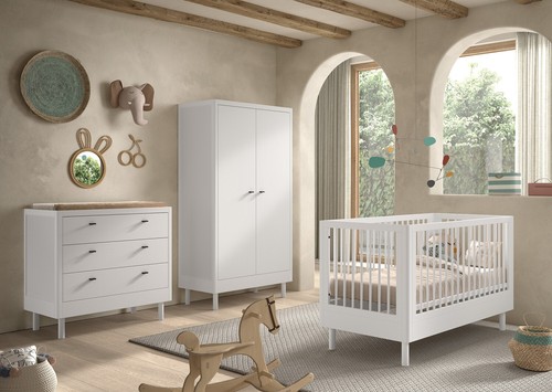 Set babybett kommode schrank - babybett,