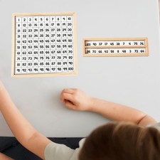 Hunderterbrett Aus Holz, Montessori Pädagogik