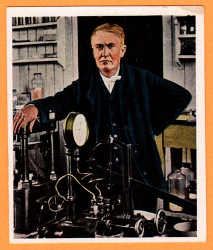 Thomas alva edison sammelbild - thomas,