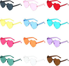 12 Stück Herz Party Brillen