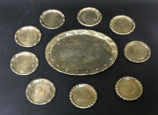 Messing Garnitur Tablett 13x