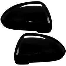 ABS Schwarz-Race Spiegelkappen f. Opel Corsa D 2006-2014 ✰Opel Corsa E 2014-2020