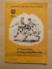 Programm FDGB-Pokalfinale 1959 SC Wismut Karl-Marx-Stadt - SC Dynamo Berlin DDR