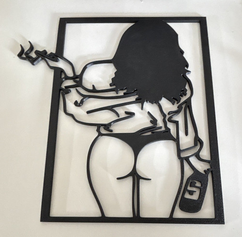 Metall wandbehang silhouette - metall,