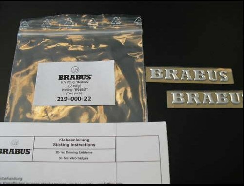 Brabus schriftzug chrom - brabus, x