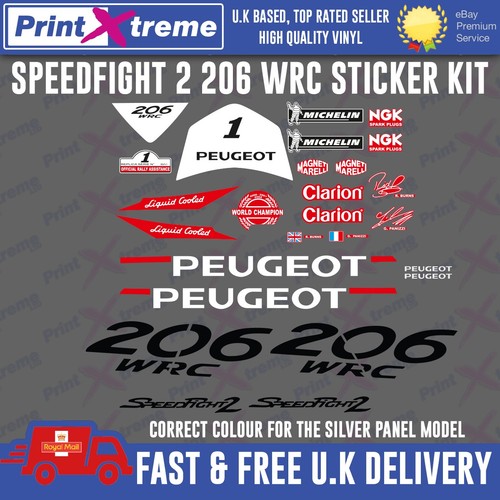 Speedfight 206 wrc sticker - 206,