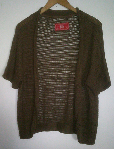 Braun grüne strickjacke - braun/grüne,