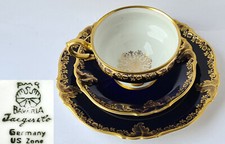 3-tlg. Gedeck Porzellan Tasse