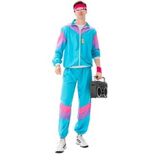 MAASKANTJE "Rikkard" Retro 90er Jahre Trainingsanzug Kostüm türkis neu