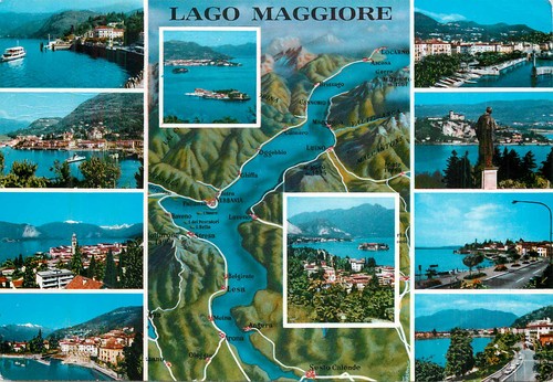 Lago maggiore mehrbildkarte - lago,