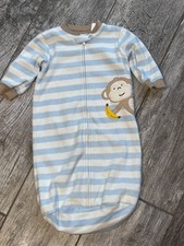 Carter´s Fleece Schlafsack Schlafanzug Affe ONE SIZE ca. 0-12 Monate