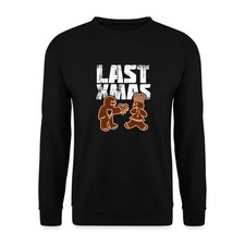 Last Xmas Lustig Lebkuchen Herz Weihnachten Unisex Pullover