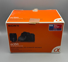 Sony A350 14.2MP Digitalkamera - Schwarz  Kit 18-70 + 18-200 + Mez Blitz  lesen