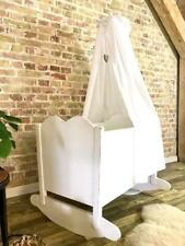 SCHÖNE ALTE WIEGE BABYBETT SCHAUKELWIEGE STUBENWAGEN SHABBY CHIC VINTAGE