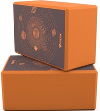 Yoga Block von RDX, Yoga Block Kork fur Körperbalance und Kraftflexibilität