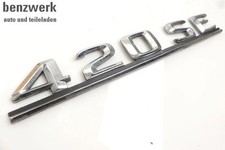 Mercedes S-Klasse W126 Emblem Typenschild Heckklappe ORIGINAL 420SE ✔️