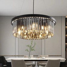 Moderne Kristall Deckenleuchte,60CM LED Kristall Kronleuchter Deckenlampe,Flur