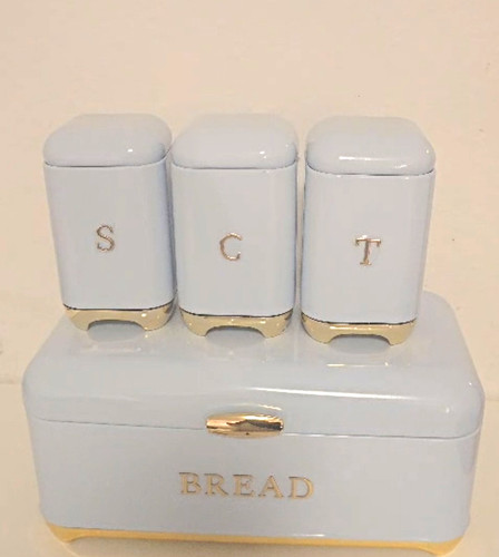 Keramik brotkasten blau - brotkasten,