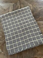 Marc O'Polo Woll-Schal, schwarz/gelb/hellblau kariert, Maße: 180 x 75 m, wie neu