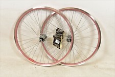 PAAR MÄDCHEN 24 X 1,75 507 FELGE PINK FAHRRAD ALUFELGEN FÜR RALEIGH SWIRL MULTISPEED