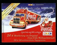 Adventskalender COCA-COLA Truck & RTL 24 Wunder voller Weihnachten PK/AK 2002
