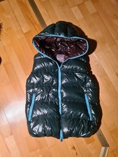 Duvetica Damen Daunen-Weste mit Kapuze, Gr. 48, grün, 1 x getragen