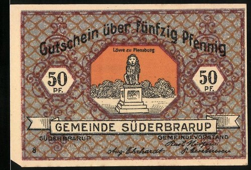 Notgeld süderbrarup 50 - süderbrarup,,