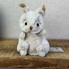 Barbara Bukowski Bär - Baby Blixten Eichhörnchen klein grau süß Wald Beanie 7 Zoll
