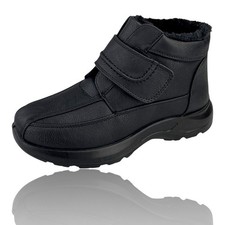  Herren Stiefel Klettverschluss Winterschuhe Gefüttert Boots Stiefeletten 3272