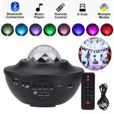 USB-Plug-in-Laser-Sternenhimmel-Projektor-Licht, Bluetooth-Lautsprecher, Schwarz