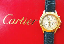 Cartier Cougar Chronoflex Yellow Gold 18K 750 Elegant Luxury Men’s Chronograph