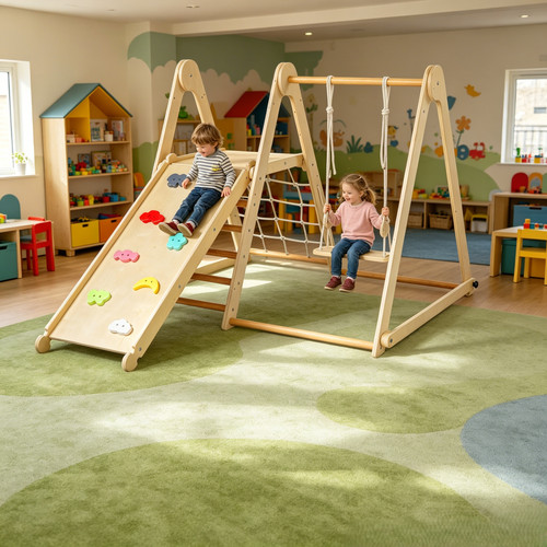Kinder klettergerüst rutsche - kinder,