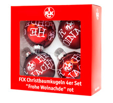 4-er Set Weihnachtskugeln