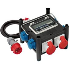 Brennenstuhl Kompakter Gummi-Stromverteiler BSV 3 FI/16 2 IP44 2m HO7RN-F