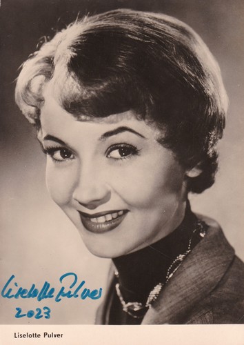 Liselotte pulver autogramm - autogramm,