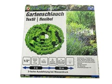 BGS Wasserschlauch Gartenschlauch dehnbar 3-10 m, mit Handbrause, Grün 70903