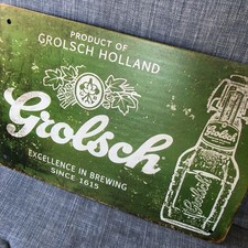 GROLSCH BLECHSCHILD Bier Retro