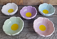 5 Keramik Blüten Form Schalen