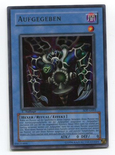Near mint aufgegeben - yu-gi-oh!,