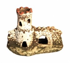 Burg Ruine in Retrooptik