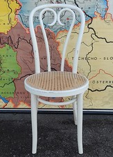 alter Kaffehaus Stuhl mit Geflecht - Shabby Chic