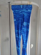 Spandex Sport Leggings blau