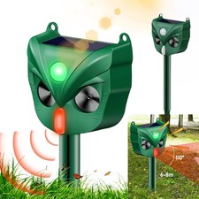 Ultraschall Tiervertreiber Solar Katzenschreck Marderschreck Vogelschreck 5 Modi