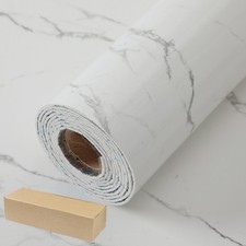 300CM Weiß Marmor Tapete Küche Bad Dick Wasserdichte Selbstklebende Tapete Rolle