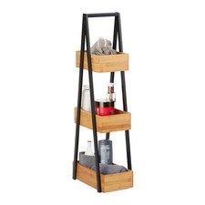 Badregal bambus Leiterregal
