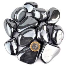 500 g L Hämatit silber Trommelsteine A - Qualität Brasilien Ø 20 - 30 mm